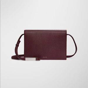 Aritzia Auxiliary Calisch Burgundy Crossbody Bag S